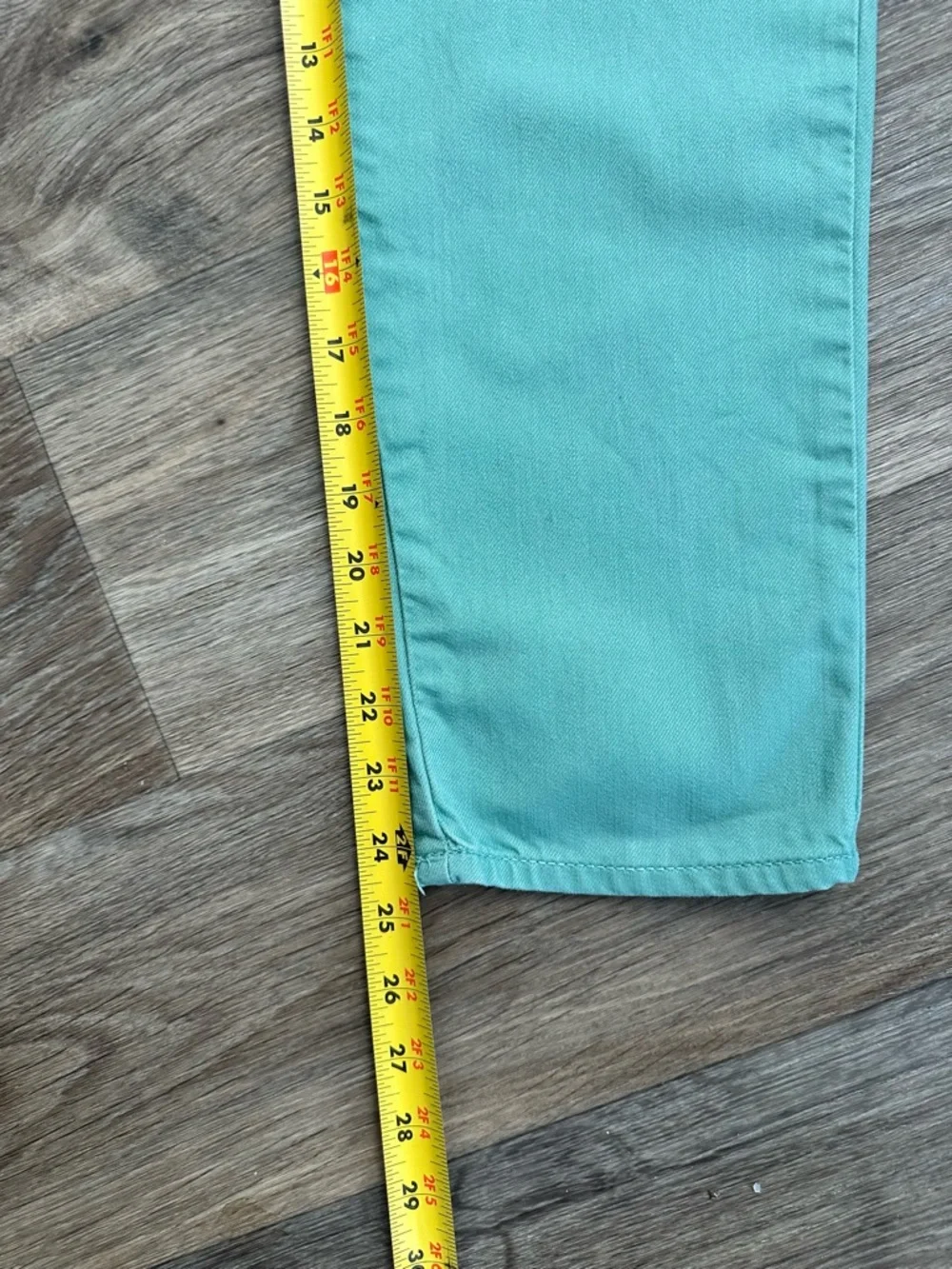 Levi’s Mint Green Cargo Pants Trendy Cotton Everyday Playwear Unisex Size 12R - Picture 13 of 13